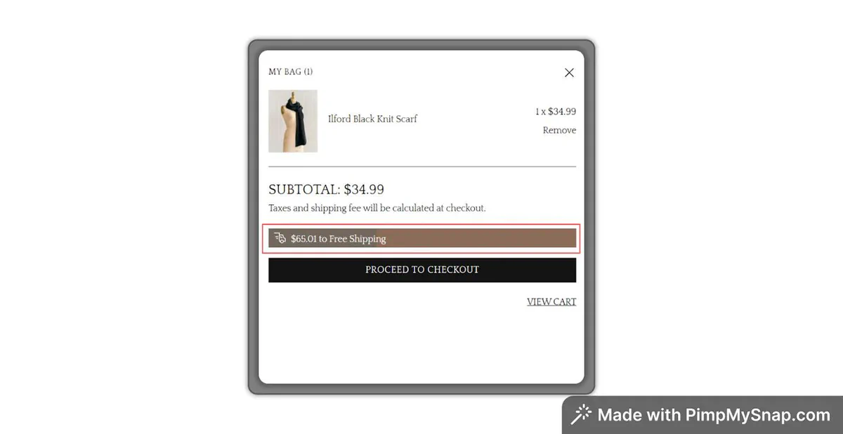 8. Free shipping thresholds
