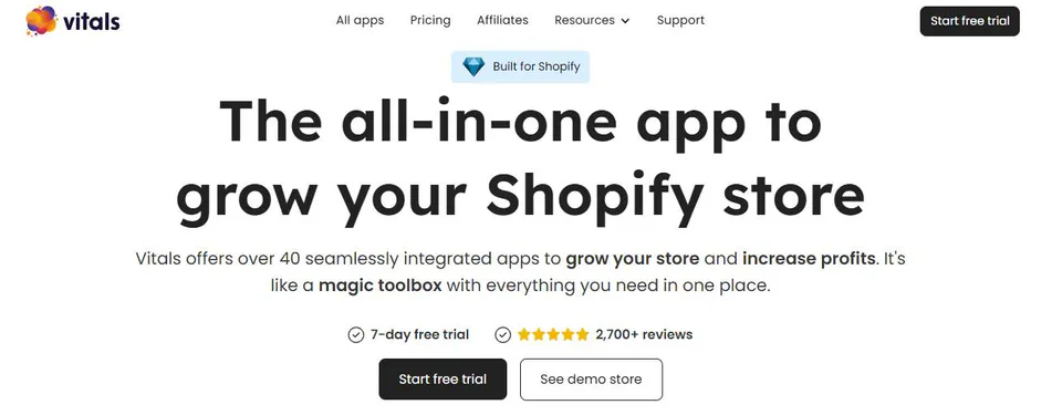 7. Vitals: Reviews, Bundles, AI