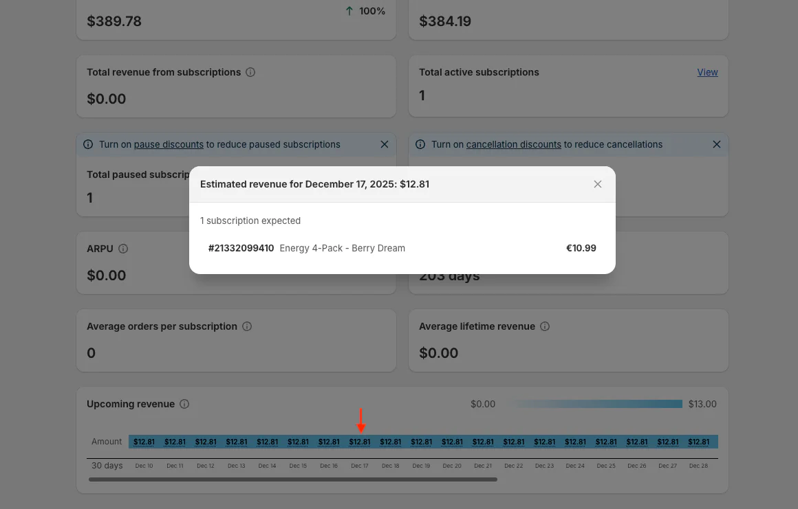 Upcoming Revenue Calendar improvements
