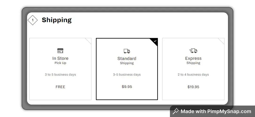 15. Express shipping