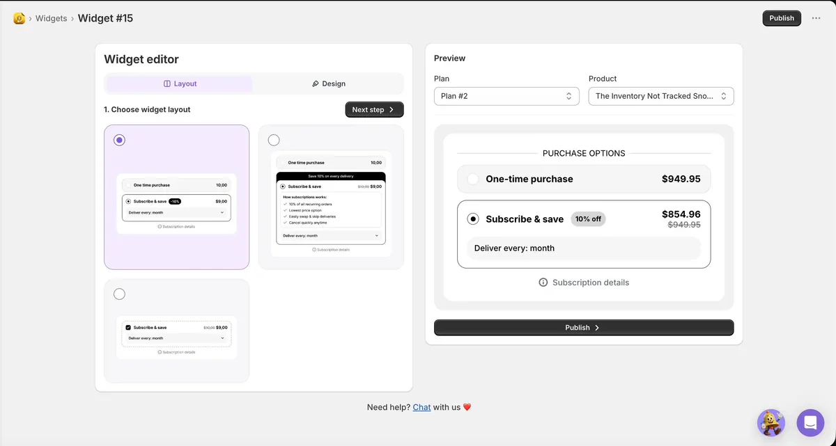 A new widget editor