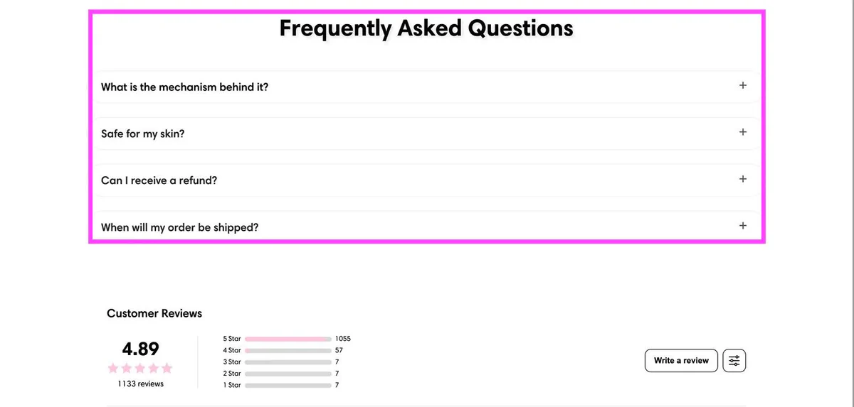 Bonus Section: Winning Product Page Recipe