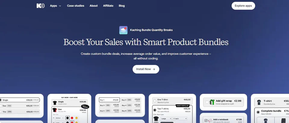 1. Kaching Bundles App & Upsells