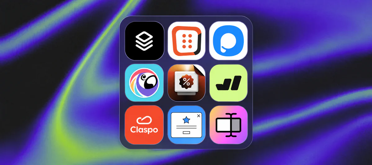 Kaching’s best Shopify popup apps cover with a grid of app icons.