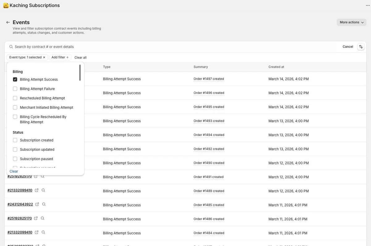 UX improvements