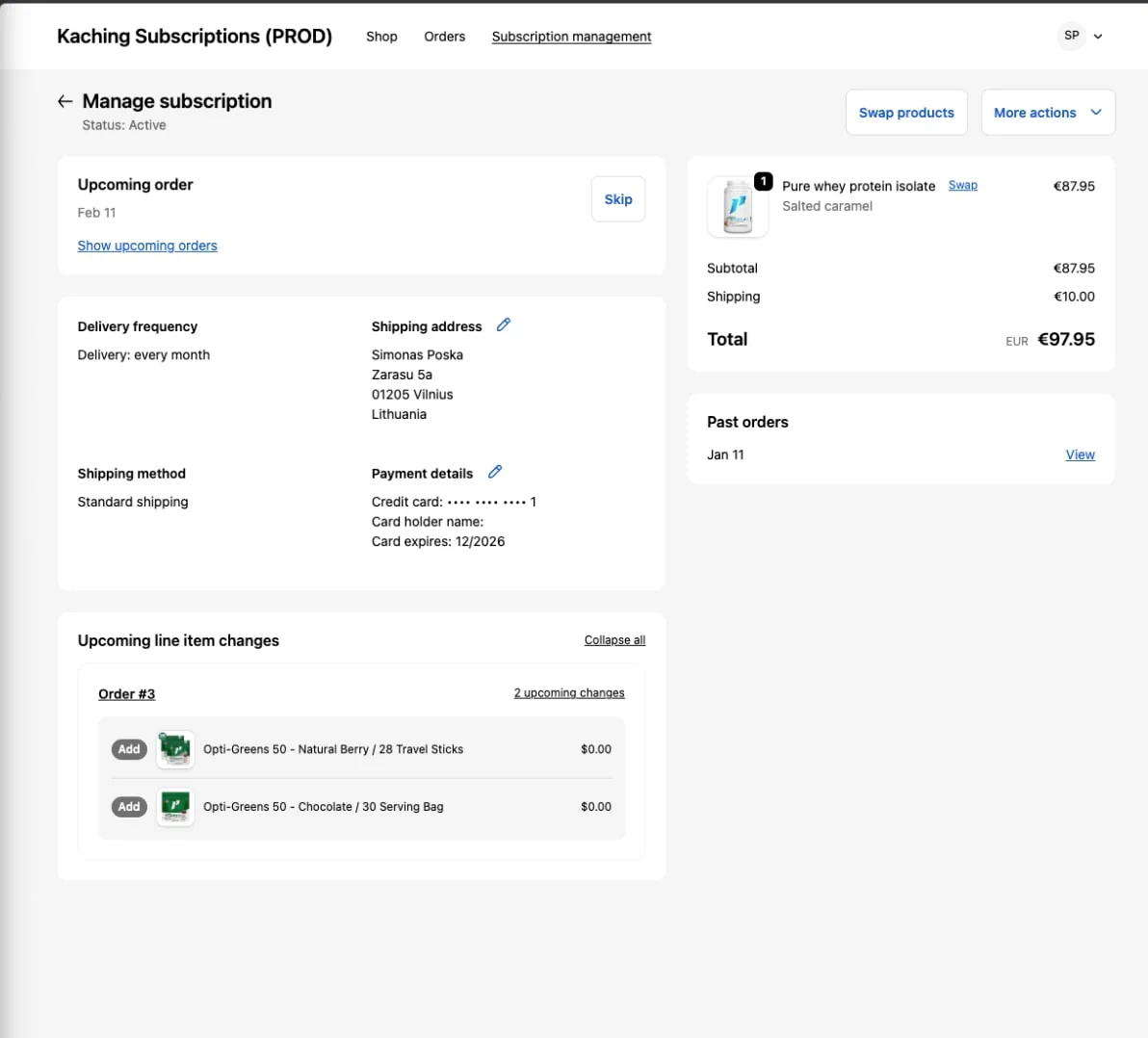 Automatic Add Actions for Subscriptions
