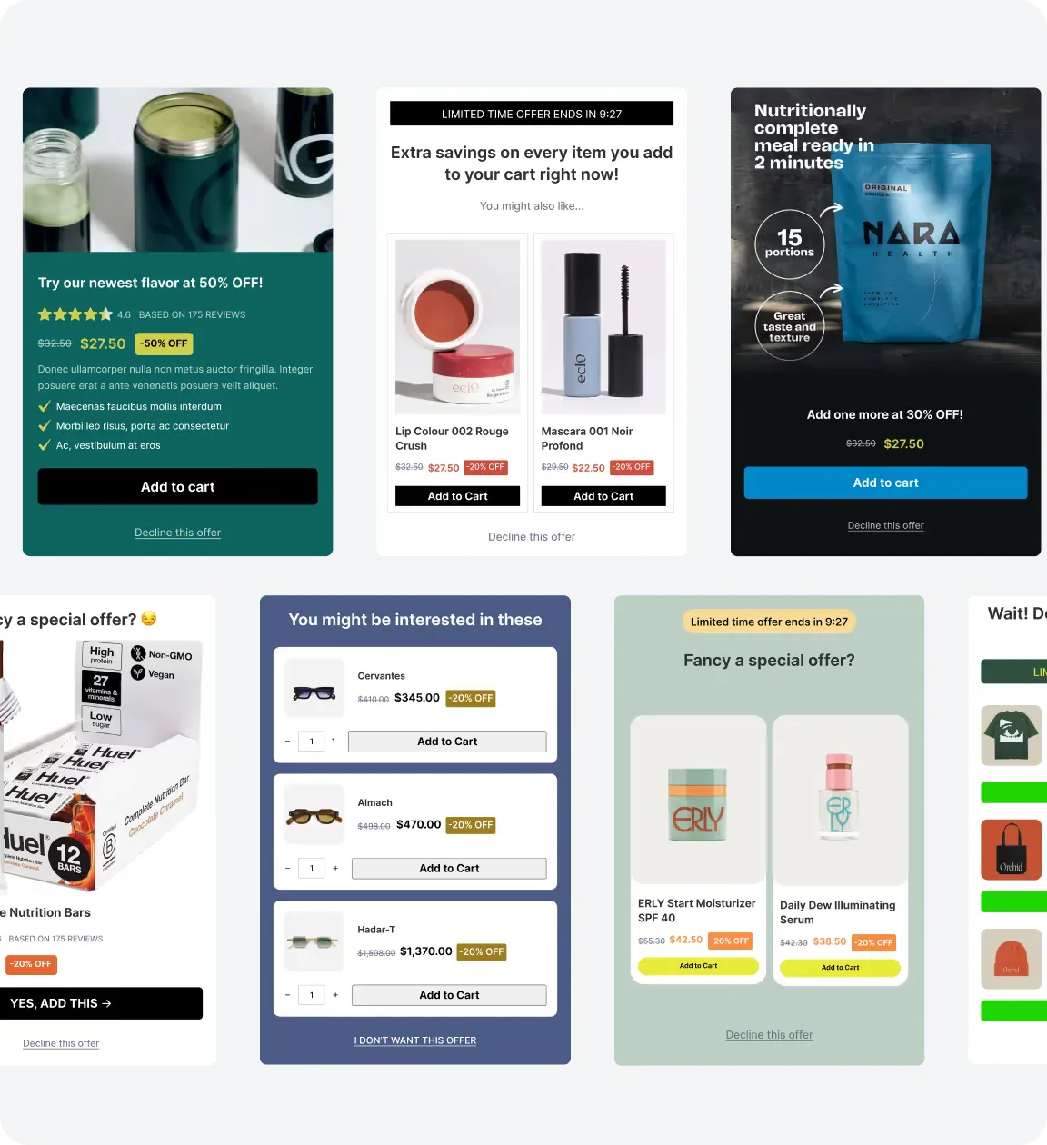 Shopify Popup upsell example from Kaching Popup Discount Upsell app