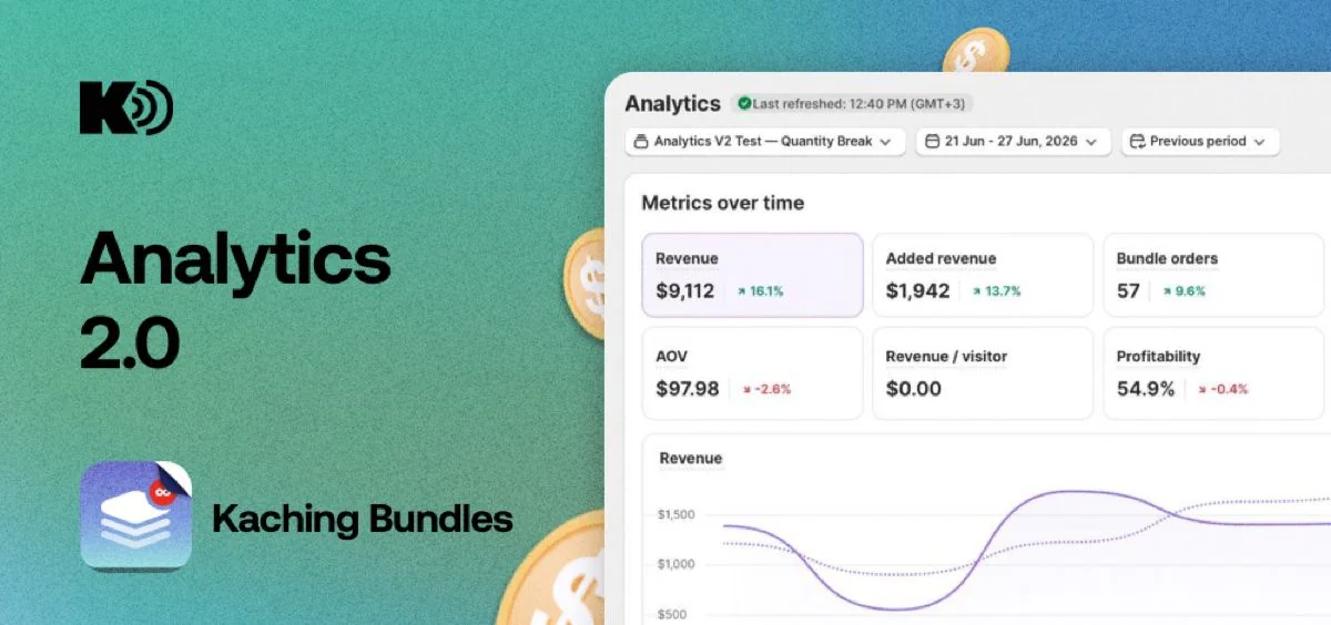 Analytics 2.0 is live in Kaching Bundles