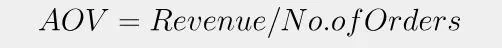 How to calculate AOV?