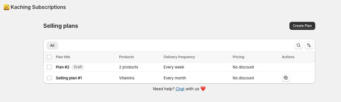 Draft selling plans - customize widget before publish