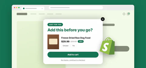 Kaching cover for upsell and add-to-cart popups.
