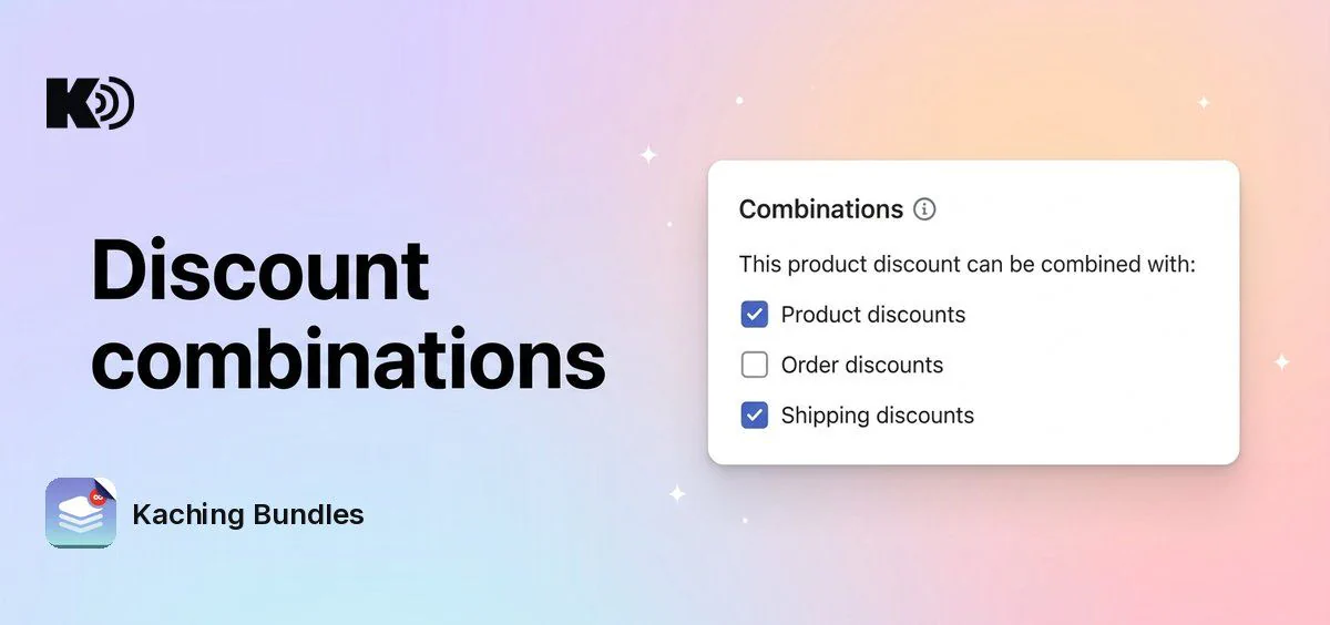 Choose which discounts your bundles combine with