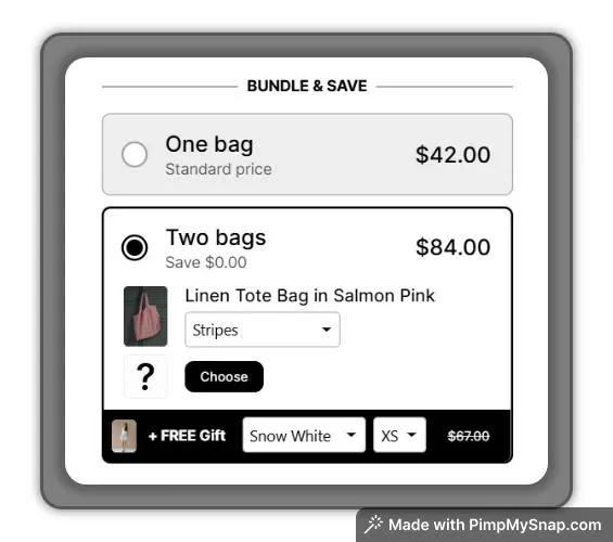 20. Quantity-based gifts (e.g., free samples)