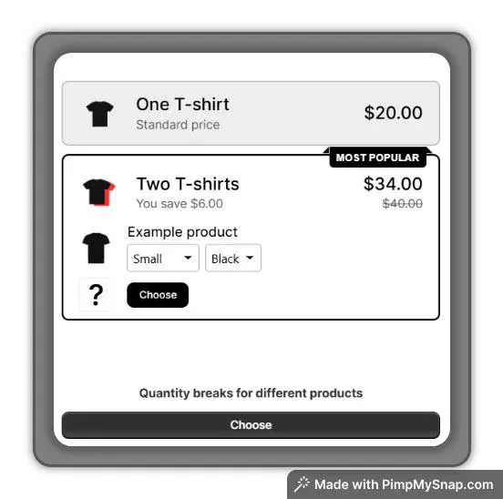 10. Volume discounts (Quantity breaks)