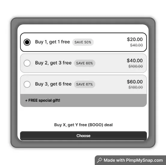 9. Buy X, Get Y Free (BOGO) deal