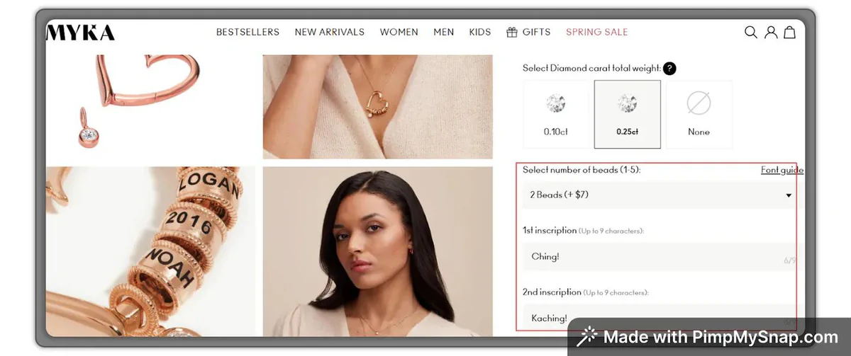 24. Product personalization