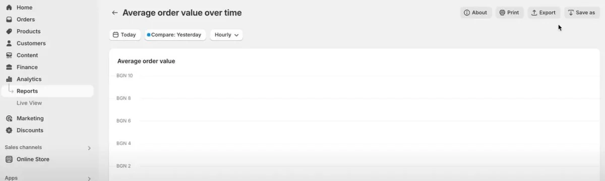 How to check both metrics in Shopify?